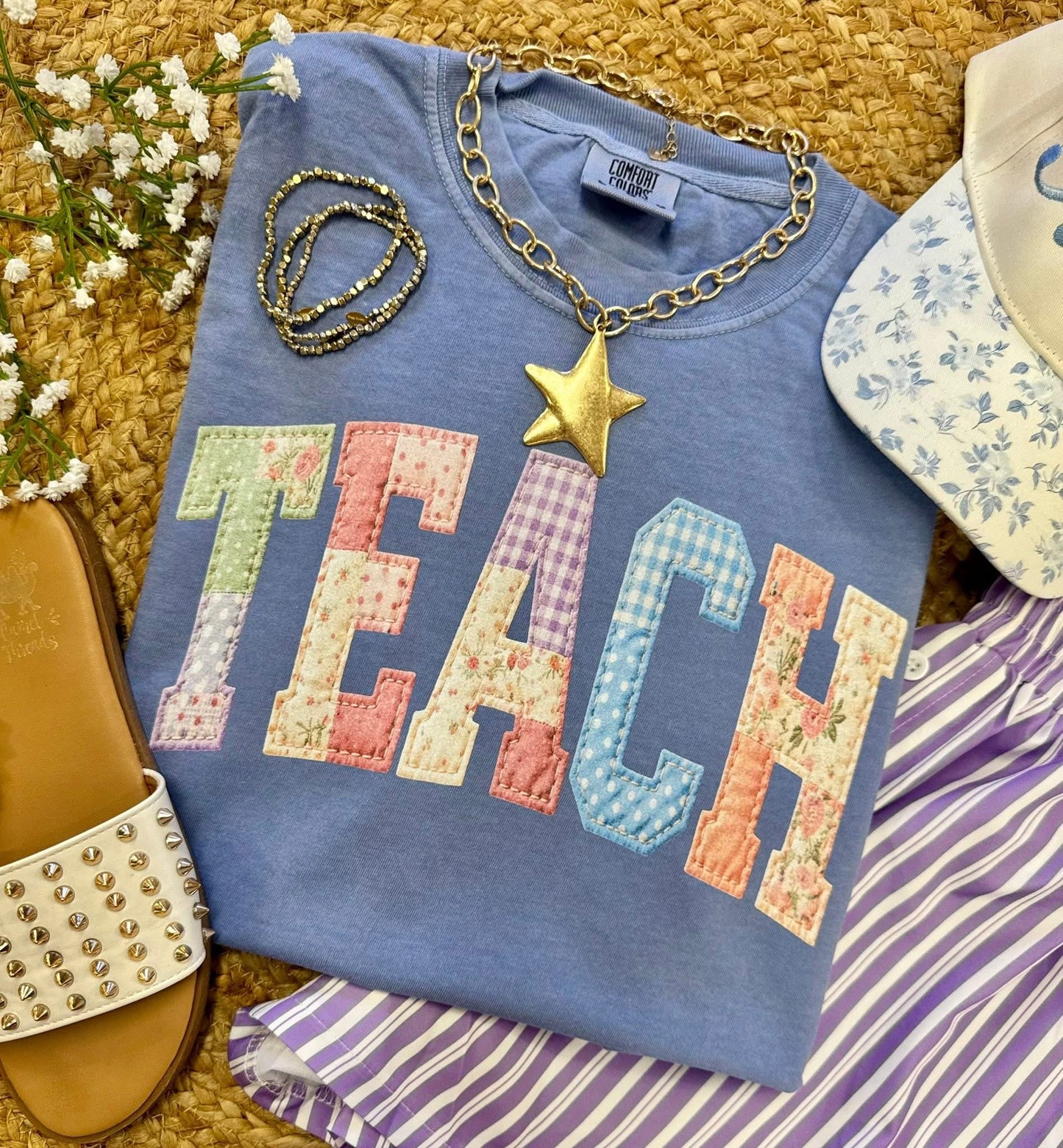 Custom Patchwork Mothers Day Tee