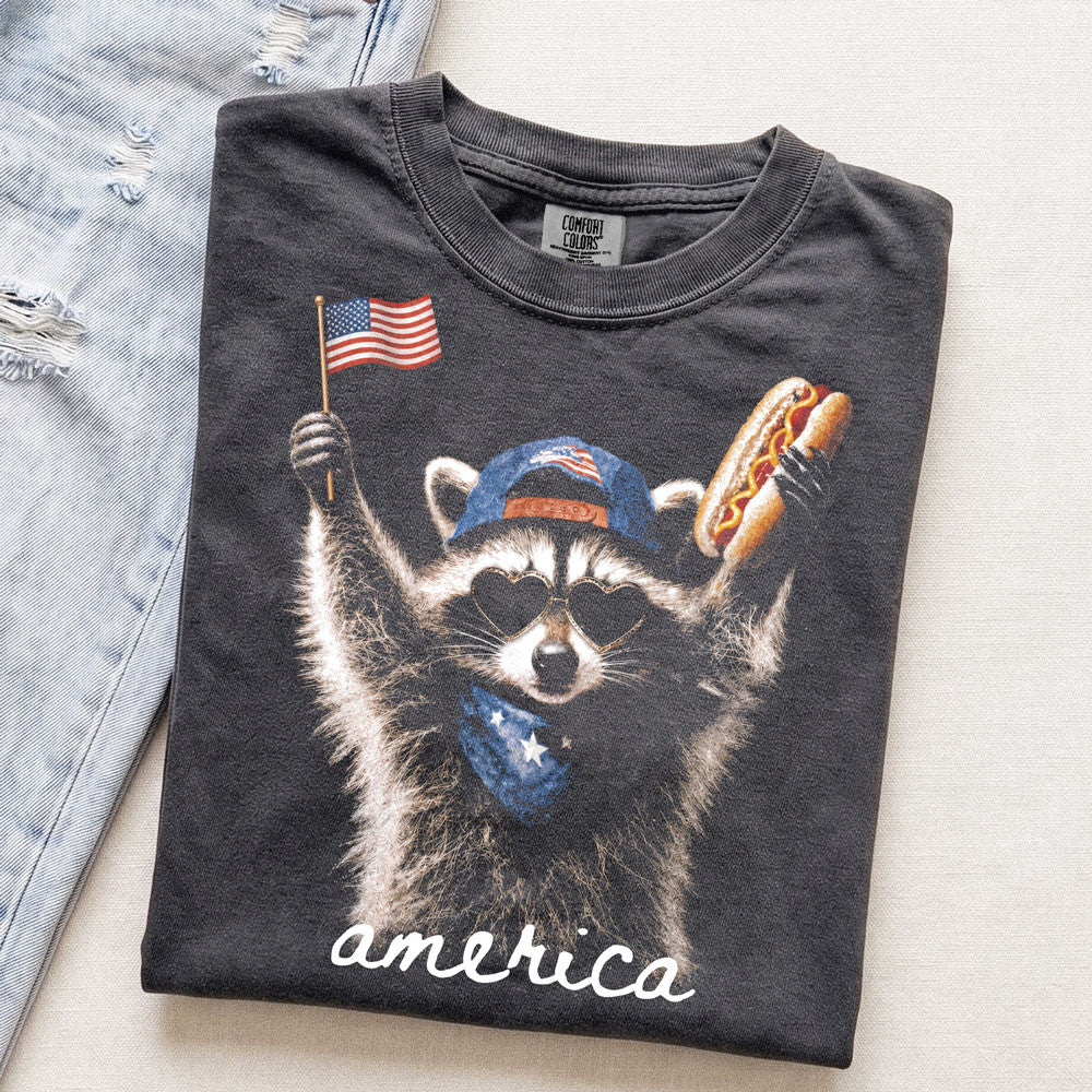 America Raccoon Tee