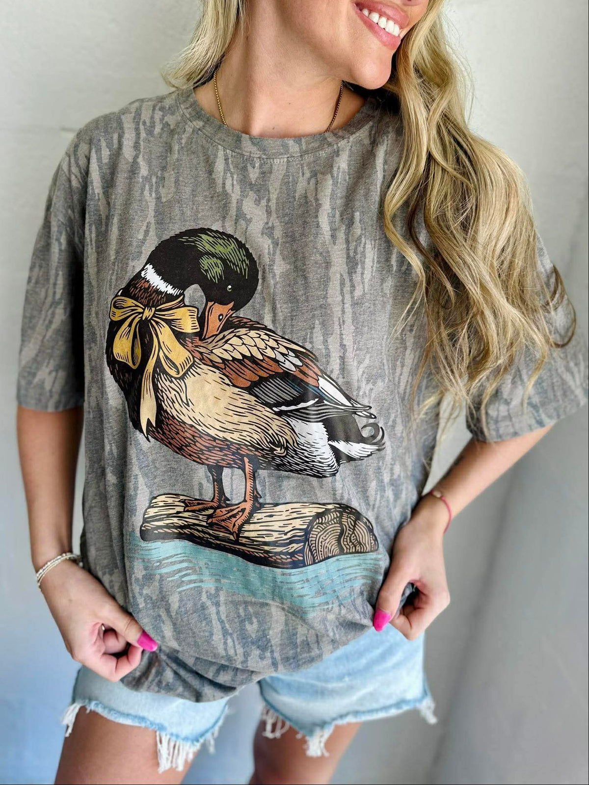 HUNTING DOG OR DUCK BOTTOMLAND MOSSY OAK CAMO TEE