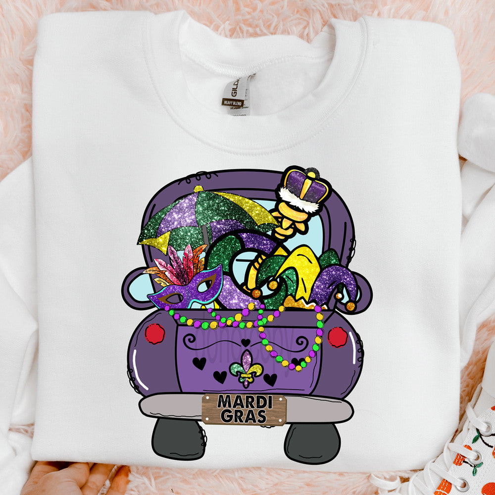 Mardi Gras Truck Sweatshirt