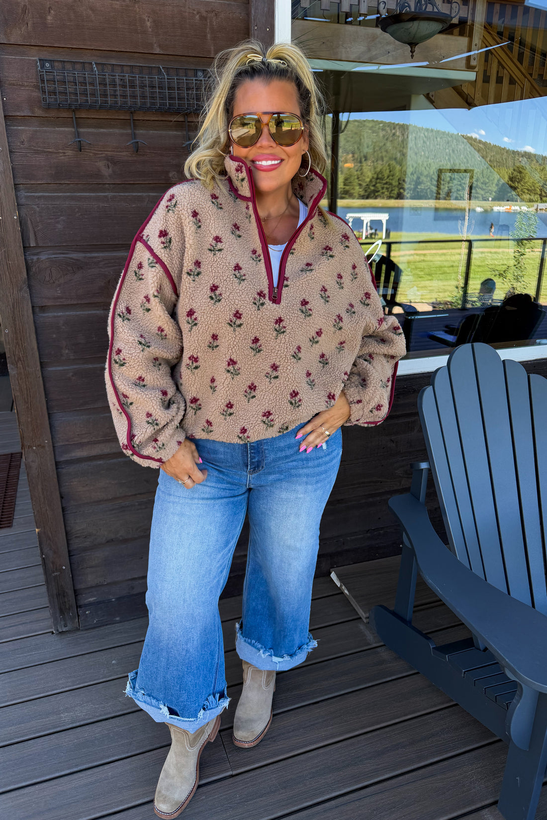 PREORDER- AFTER SUNSET QUARTER ZIP PULLOVER