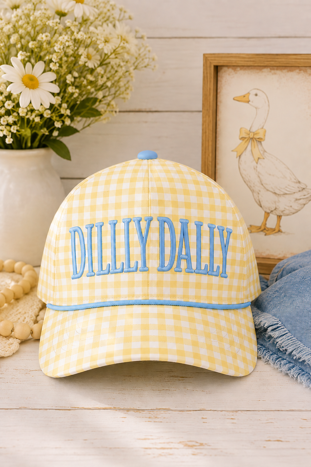 Dilly Dally Gingham Hat