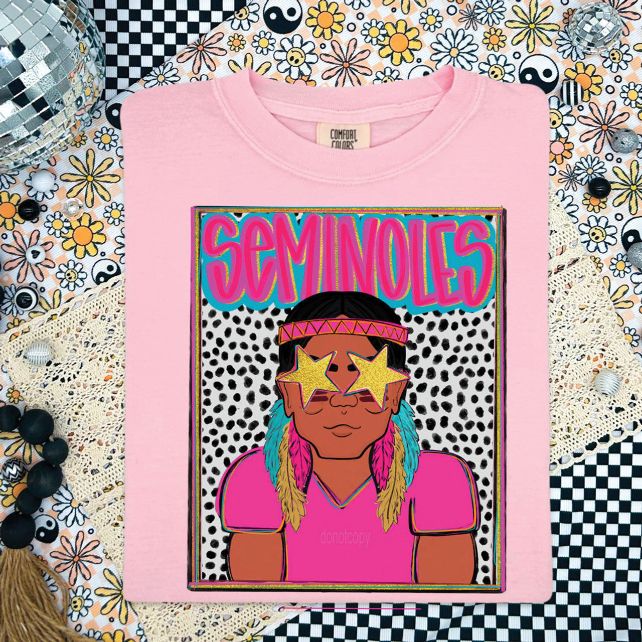 Seminoles Colorful Mascot Tee