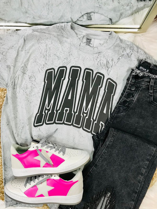 MAMA VARSITY MINERAL WASH PUFF TEE
