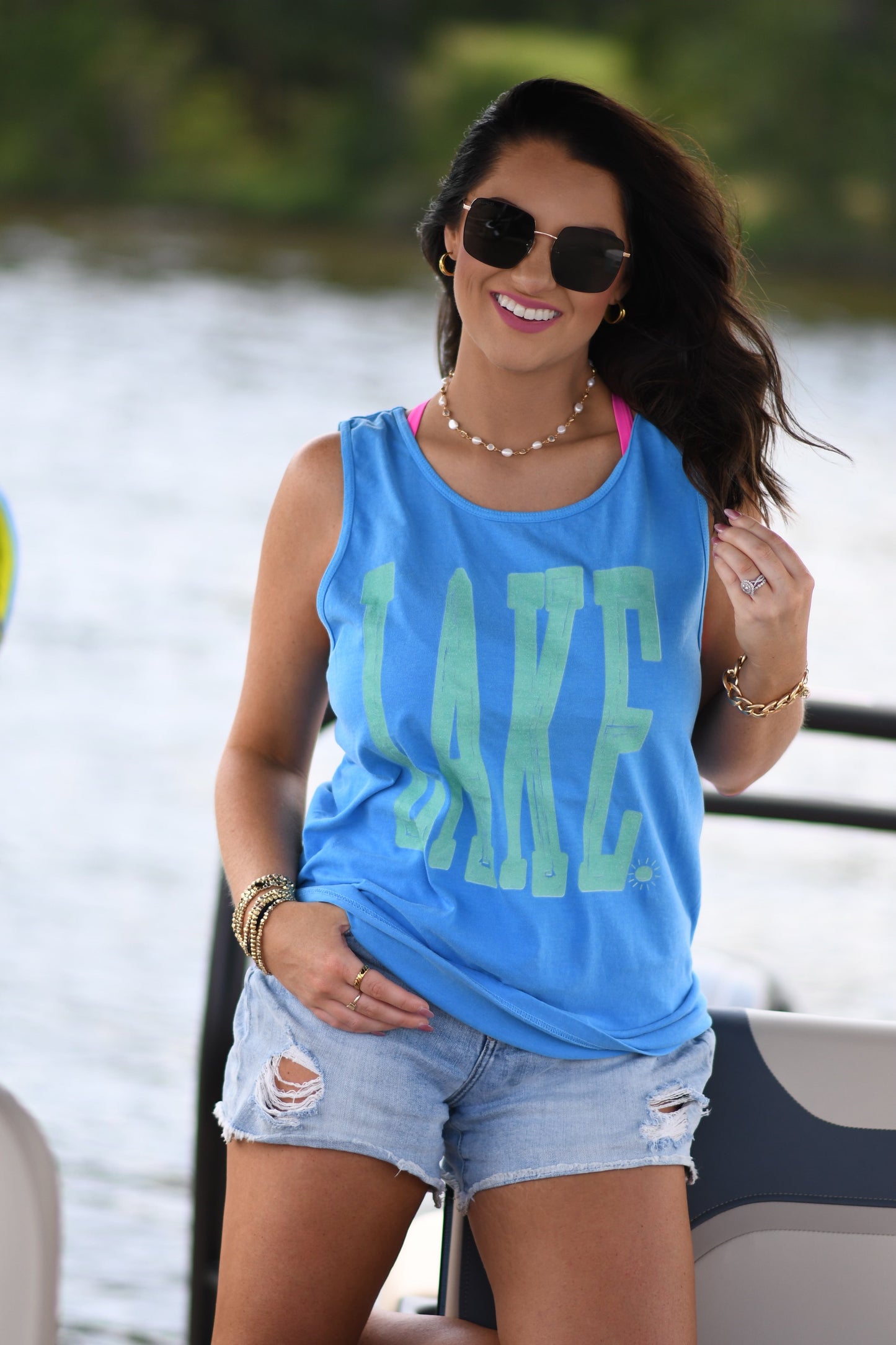Lake Aqua  Tank/Tee