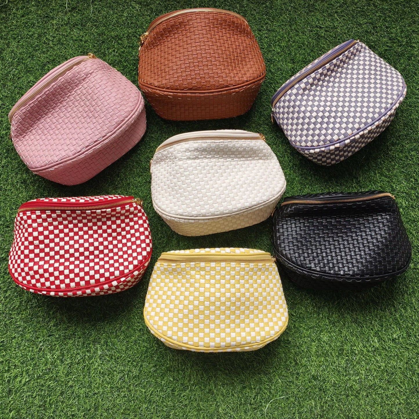 Woven Checkered Crossbody Bag *Pre Order* 22 Colors