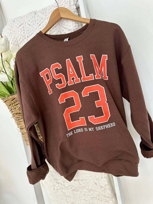 PSALM 23 VARSITY SWEATSHIRT