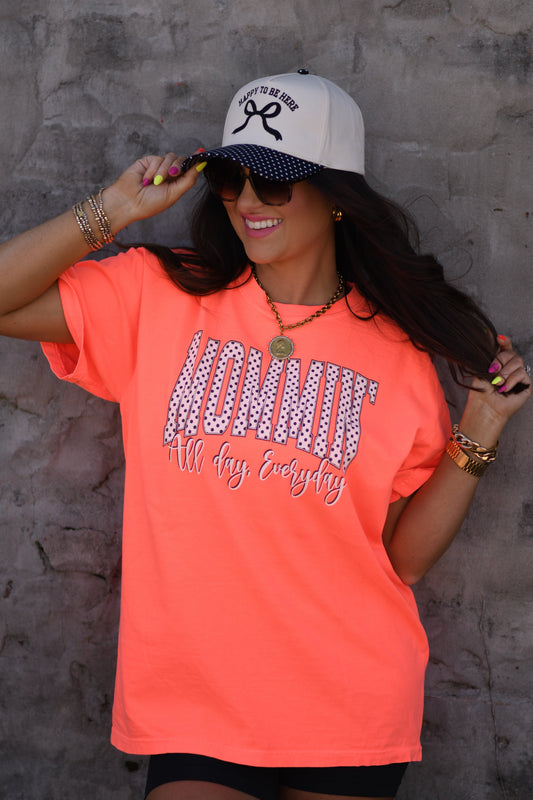 Mommin’ All Day Every Day Polka Dot Tee