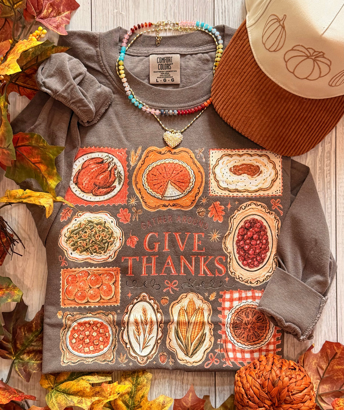 Gather Around Give Thanks Tee/Long Sleeve Tee