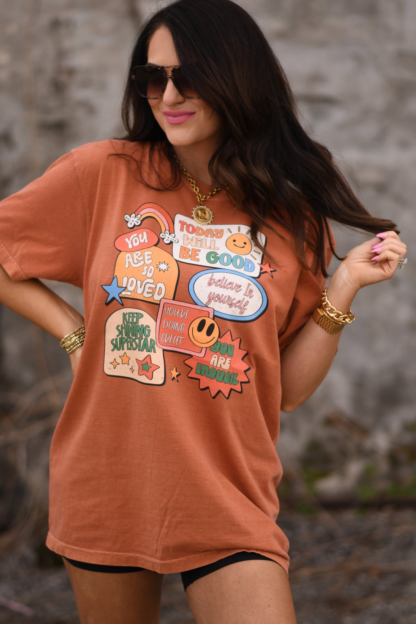 Affirmation Stickers Tee