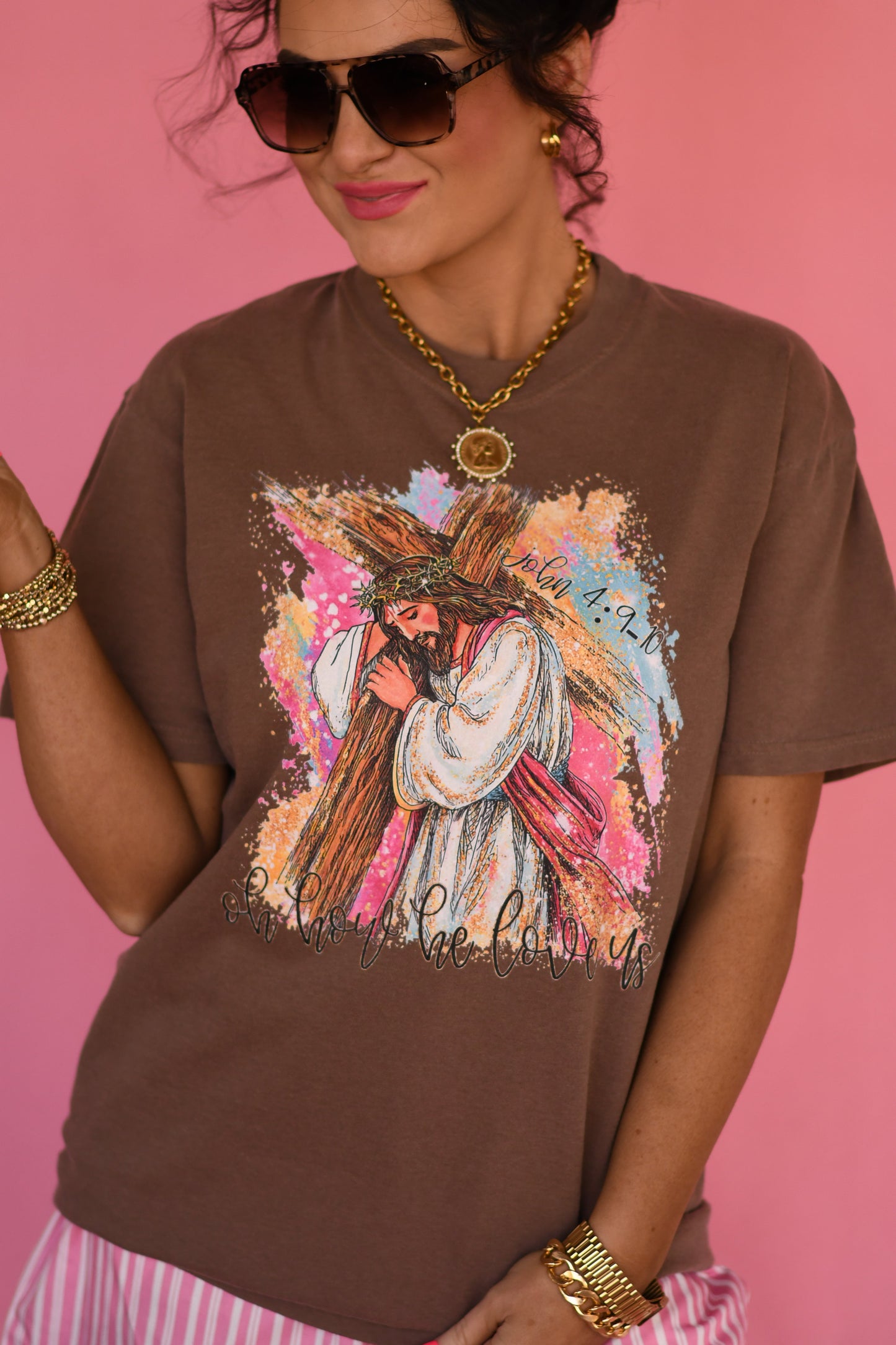 Oh How He Loves Us Jesus Tee