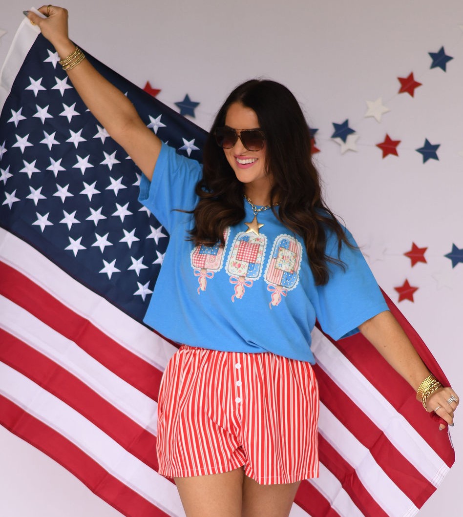 Patchwork Lace Popsicle Tee