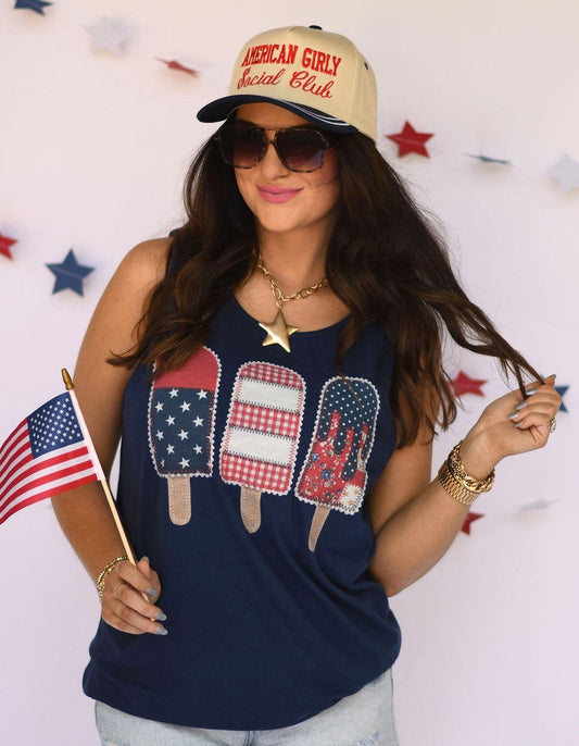 LACE POPSICLES TEE/TANK