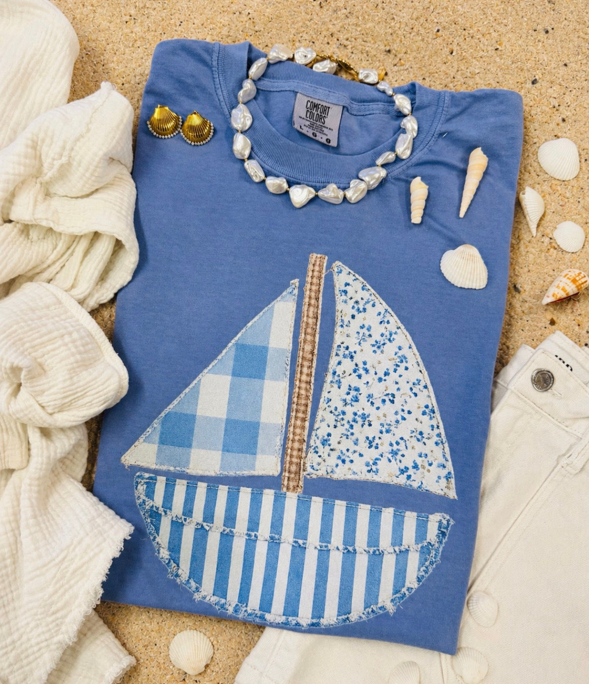 Patchwork Sailboat Tee
