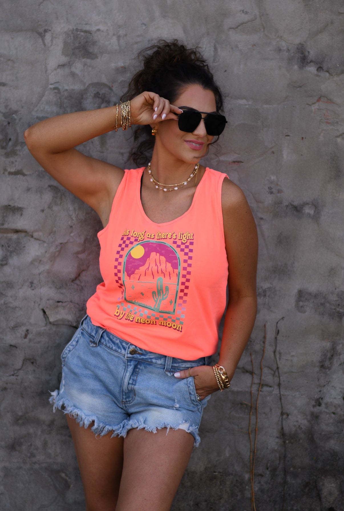 Neon Moon Tank/Tee