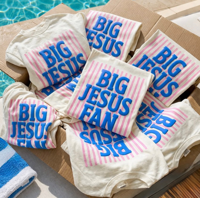 Big Jesus Fan Puff Tee