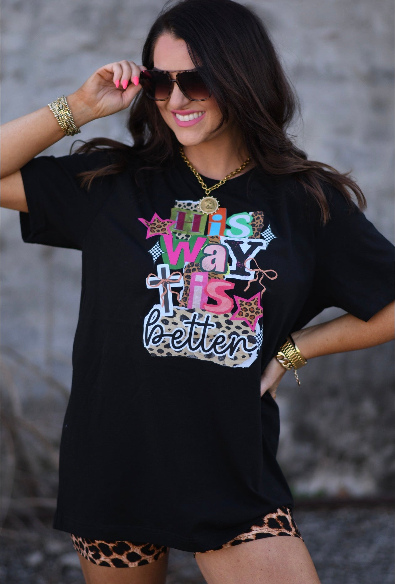 His Way Is Better Leopard Tee