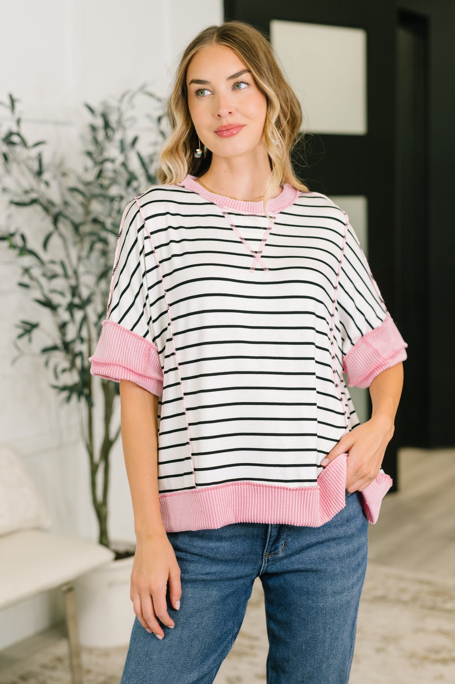 Human Nature Contrast Detailed Top