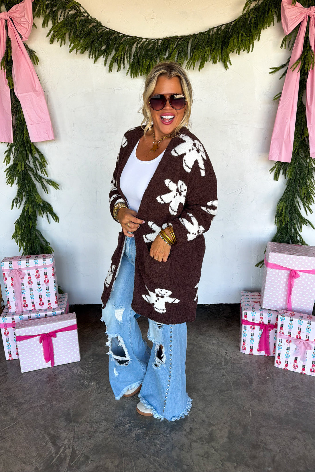 PREORDER- COZY CHRISTMAS CLOUD CARDIGAN