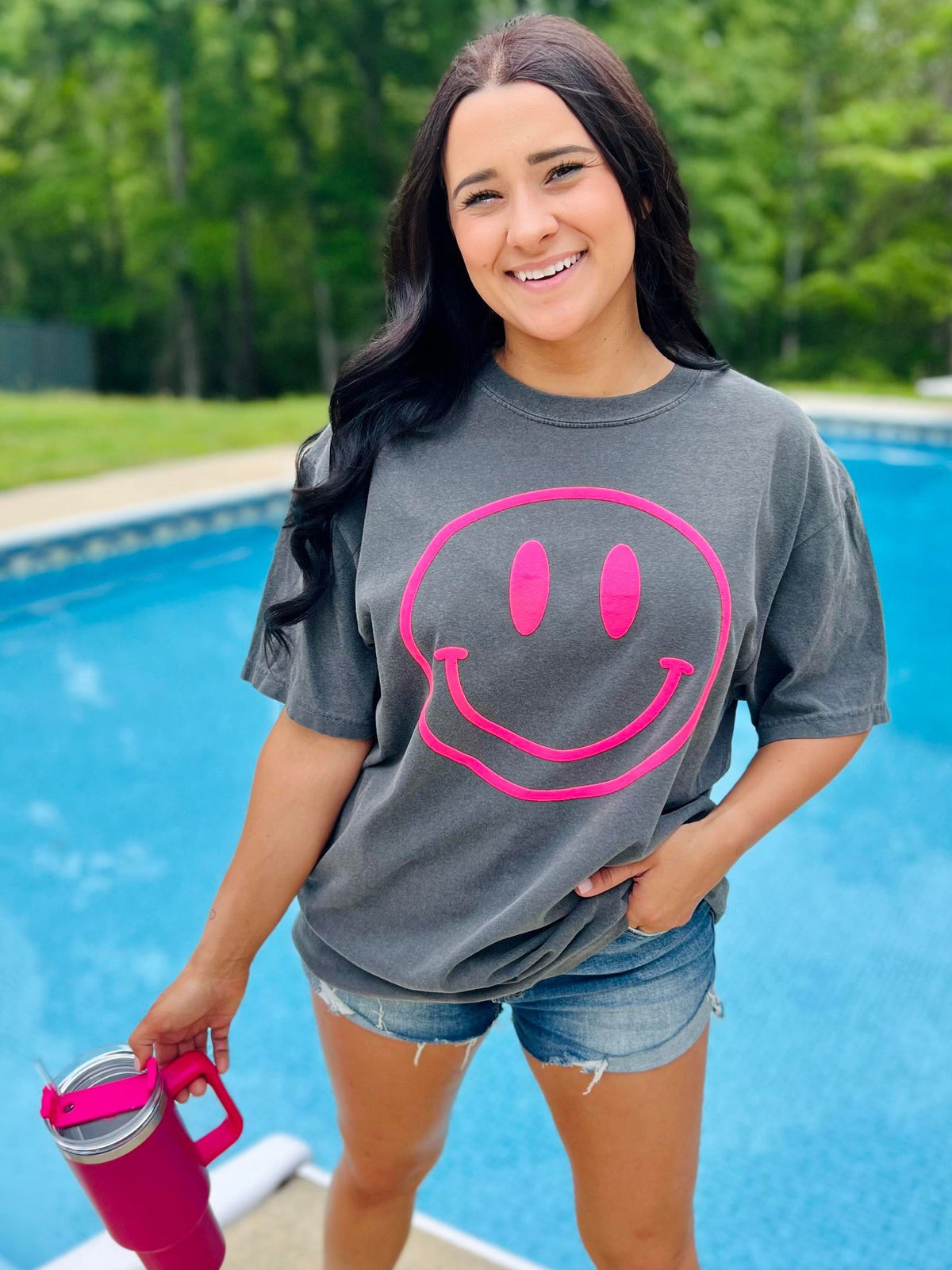HAPPY PUFF VINYL GRAPHIC | Comfort Colors