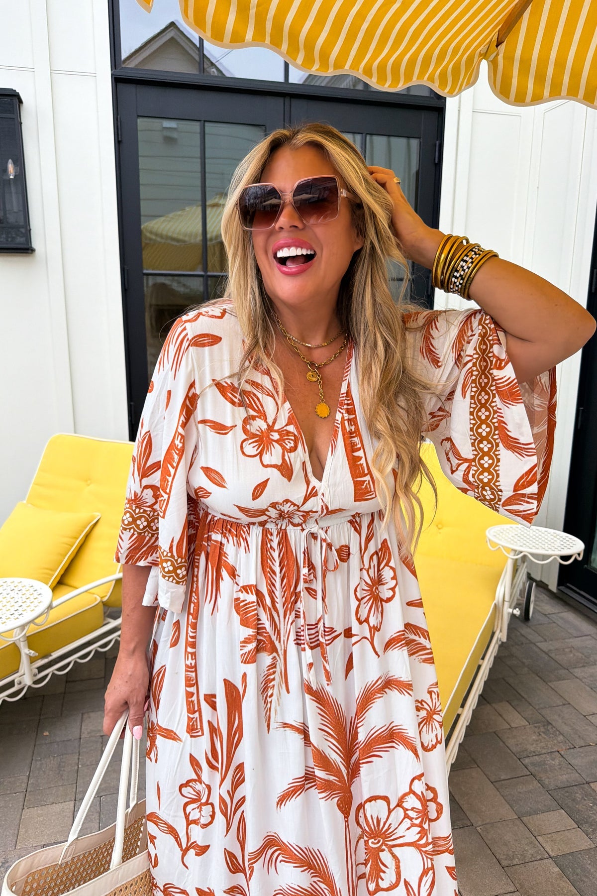 RTS IN THE JUNGLE KAFTAN DRESS