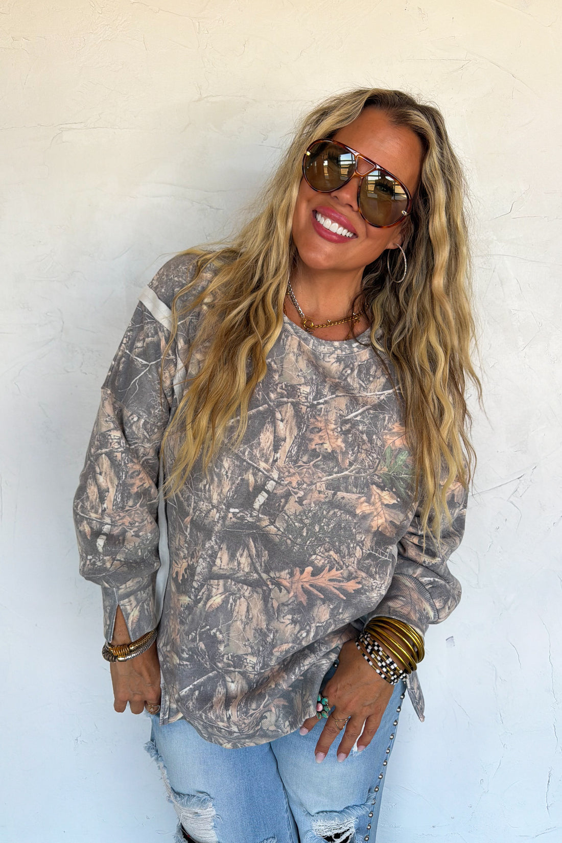 PREORDER- WANDER CAMO CLASSIC CREW PULLOVER