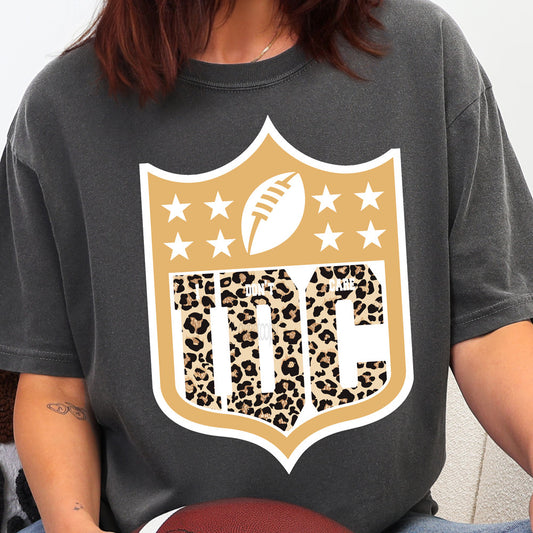 IDC Leopard Football Tee