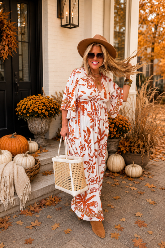 RTS IN THE JUNGLE KAFTAN DRESS