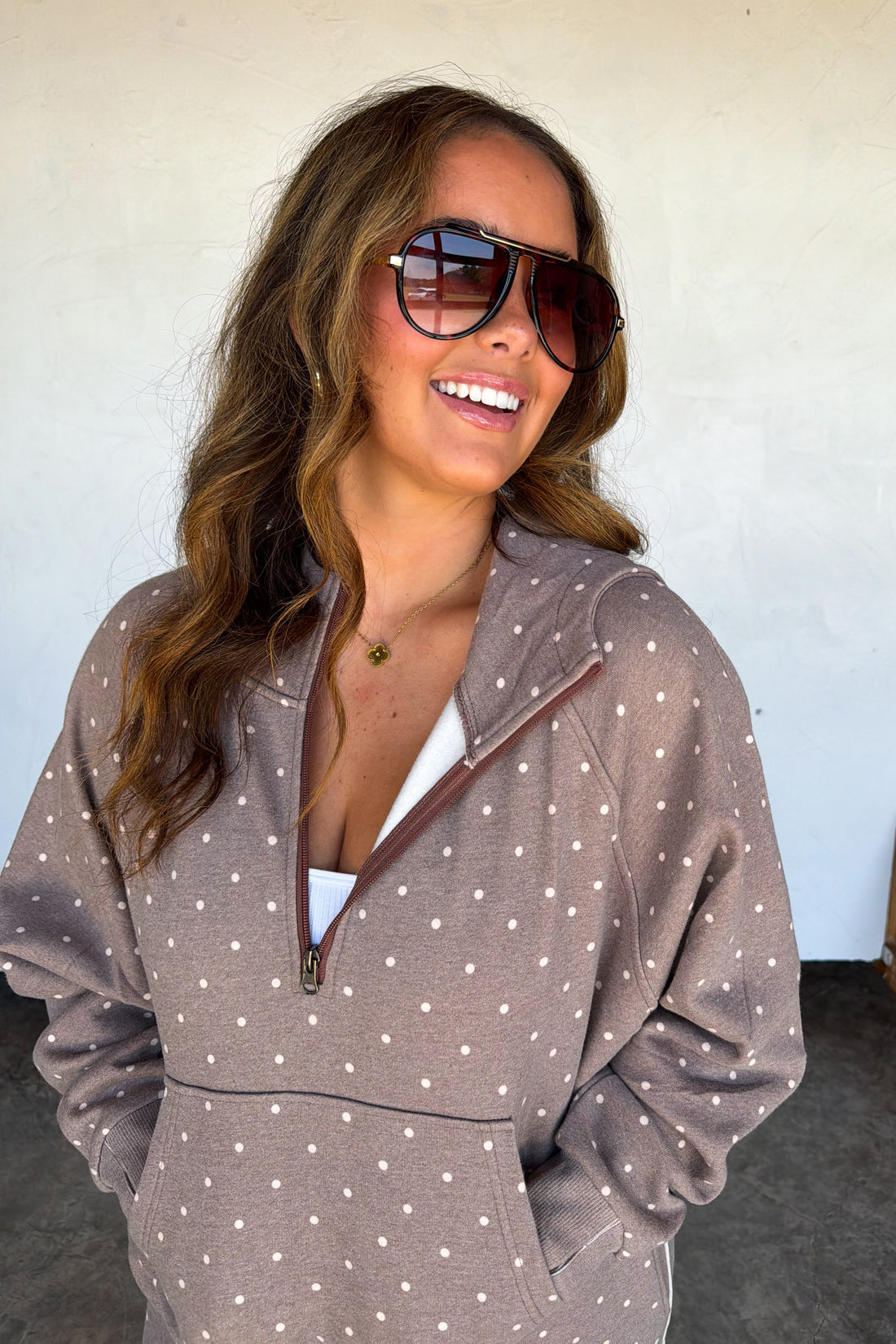 PREORDER- POLKA & STRIPE EASY DOES IT PULLOVER