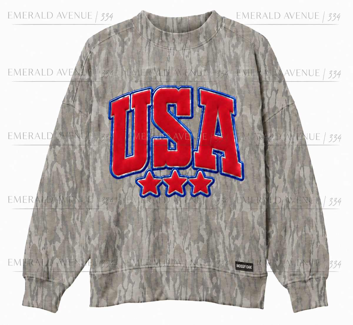 PREORDER | Authentic Mossy Oak Mock Neck Sweatshirt