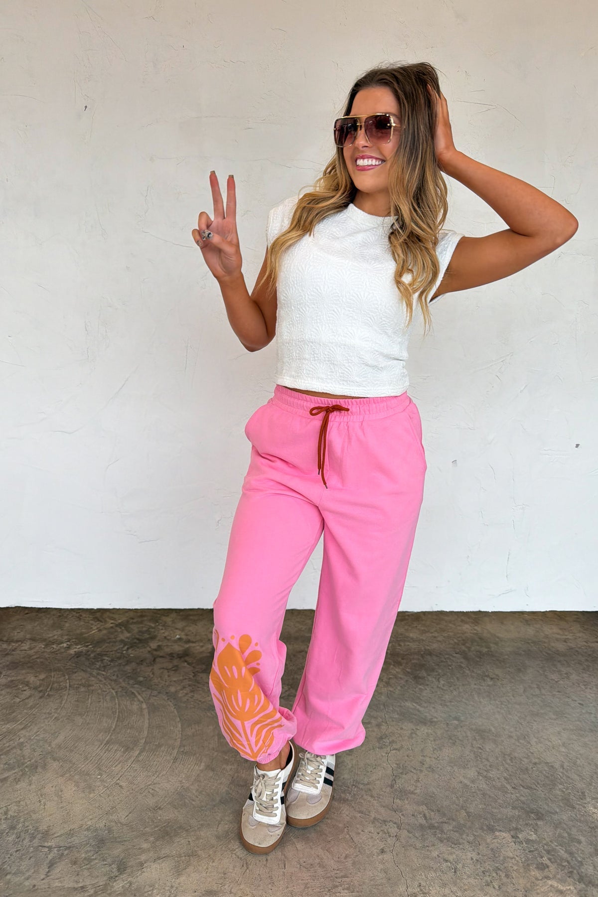 PREORDER- FLOWER POWER JOGGERS