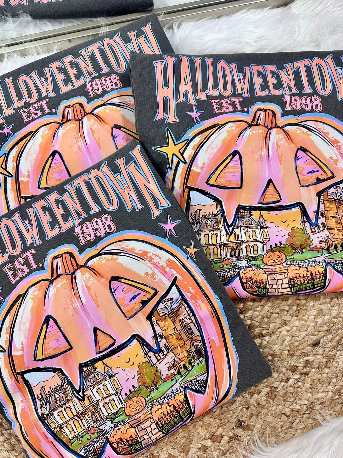 Halloweentown 1998 Pumpkin Graphic Tee | Comfort Colors Halloween Shirt