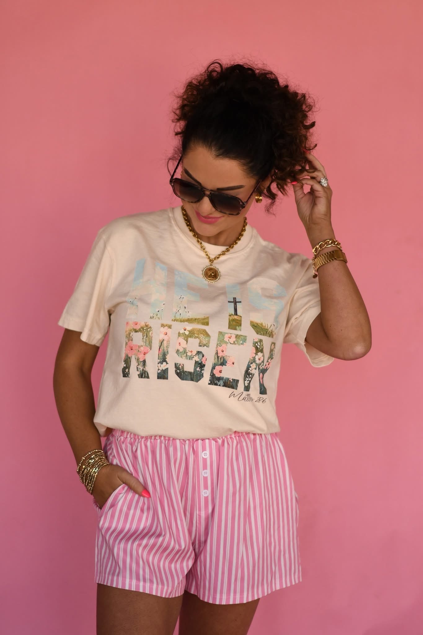 He Is Risen Scene Tee
