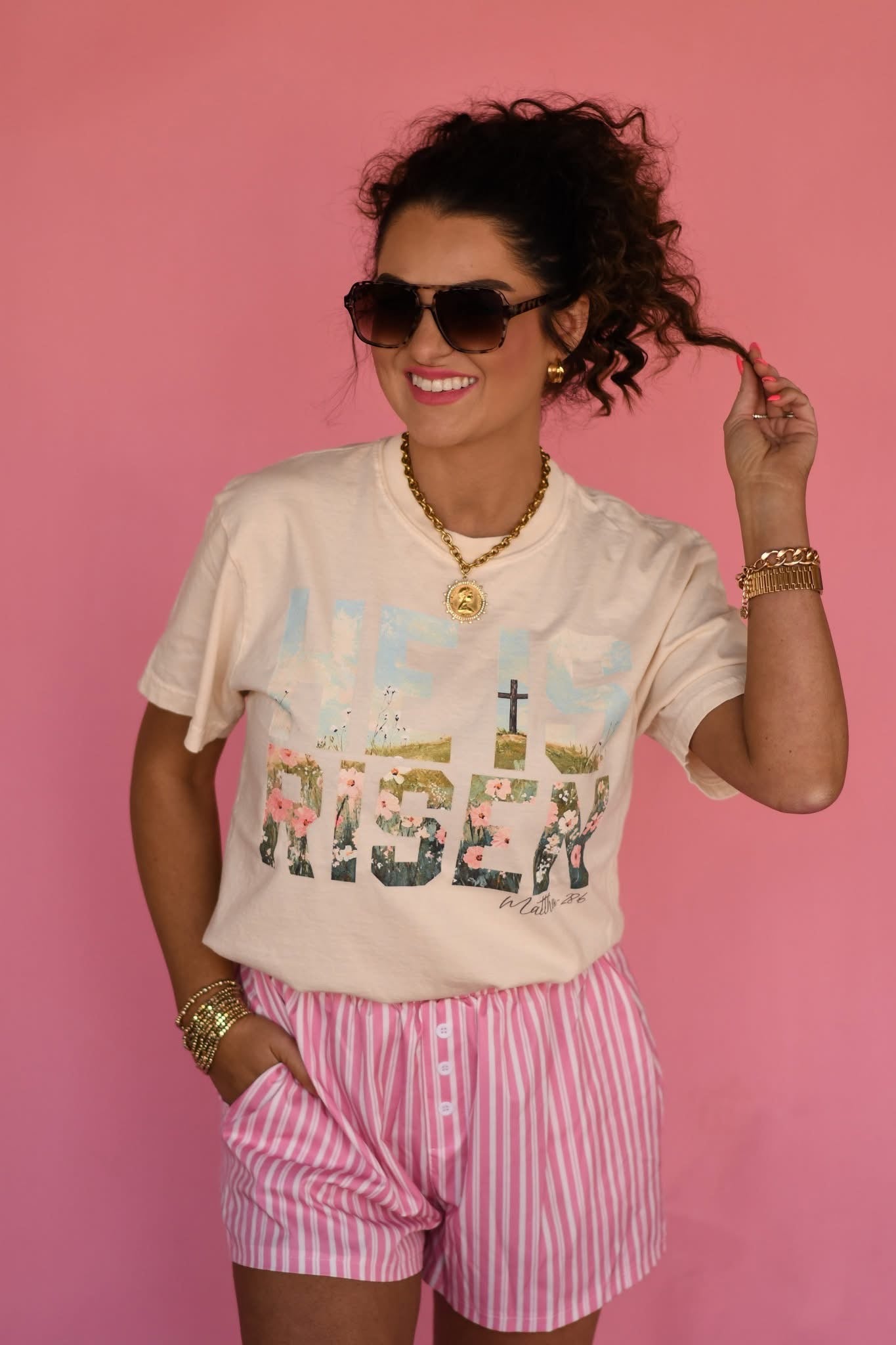 He Is Risen Scene Tee