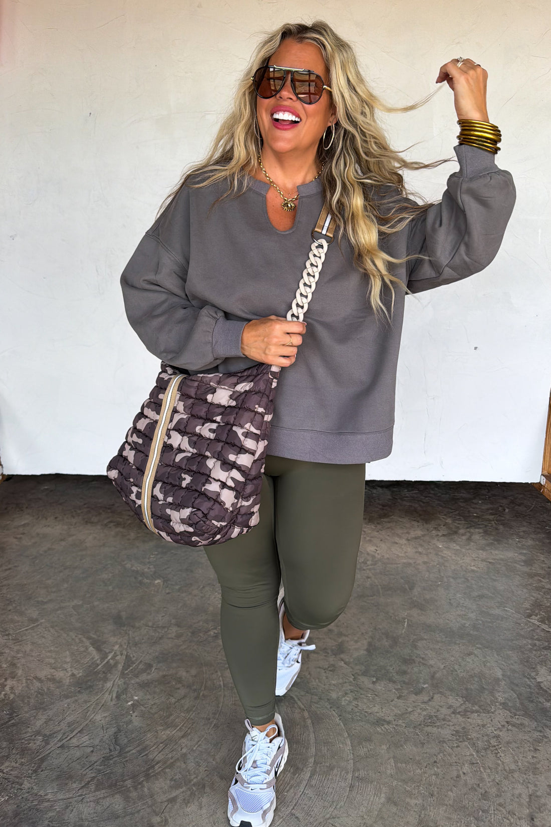 PREORDER- CAMO CARRY ALL PUFFER BAG