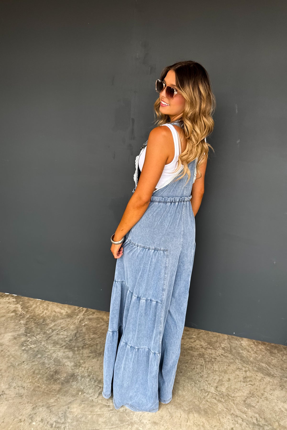 LIMITED PREORDER- BOHO & LACE DENIM OVERALLS