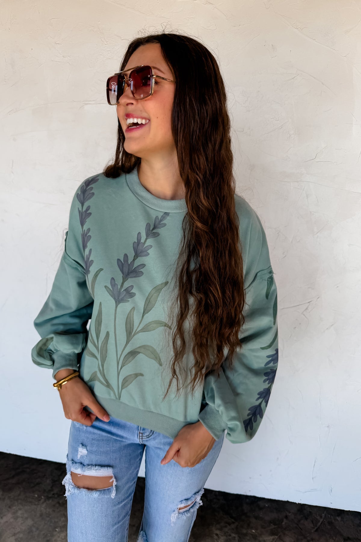 PREORDER- SPRING FLORAL PULLOVER