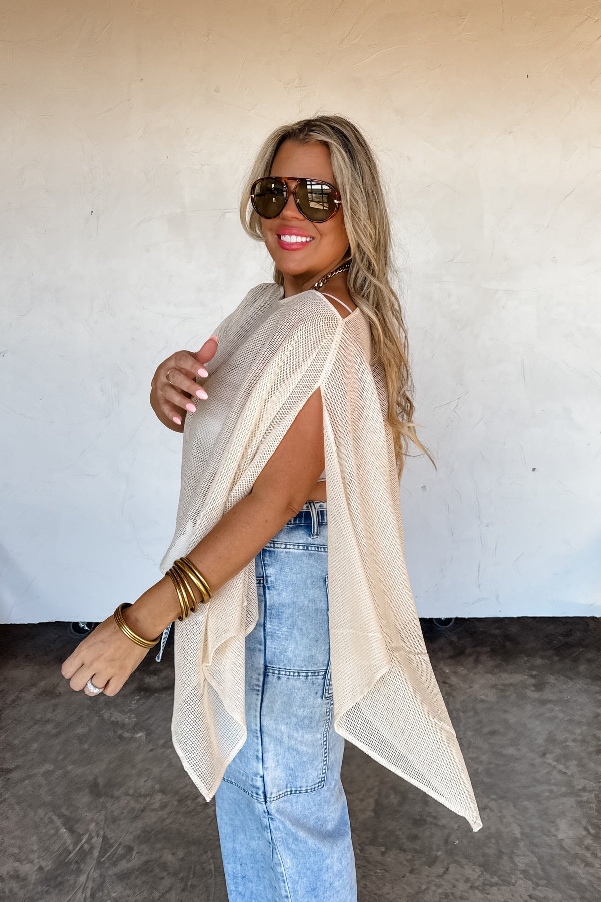 PREORDER- ROMEE MESH PONCHO