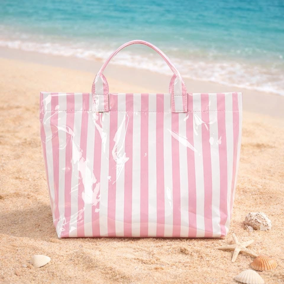 Waterproof Striped Beach Bag *PRE ORDER*