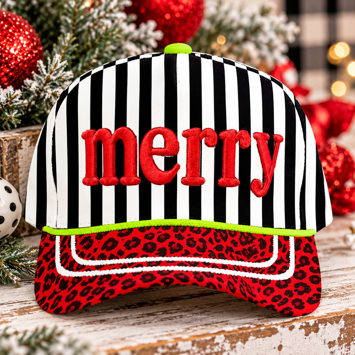 Merry Striped Leopard Hat