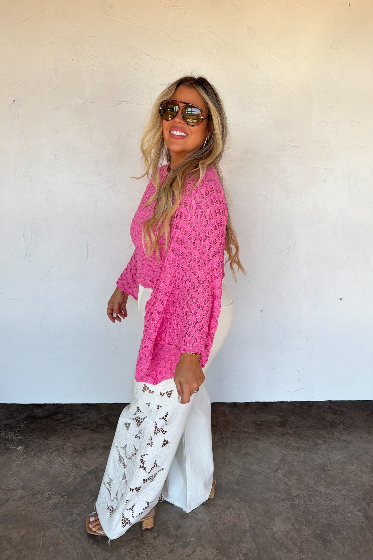 PREORDER- SUMMER FLORAL CHARM WIDE LEG JEAN