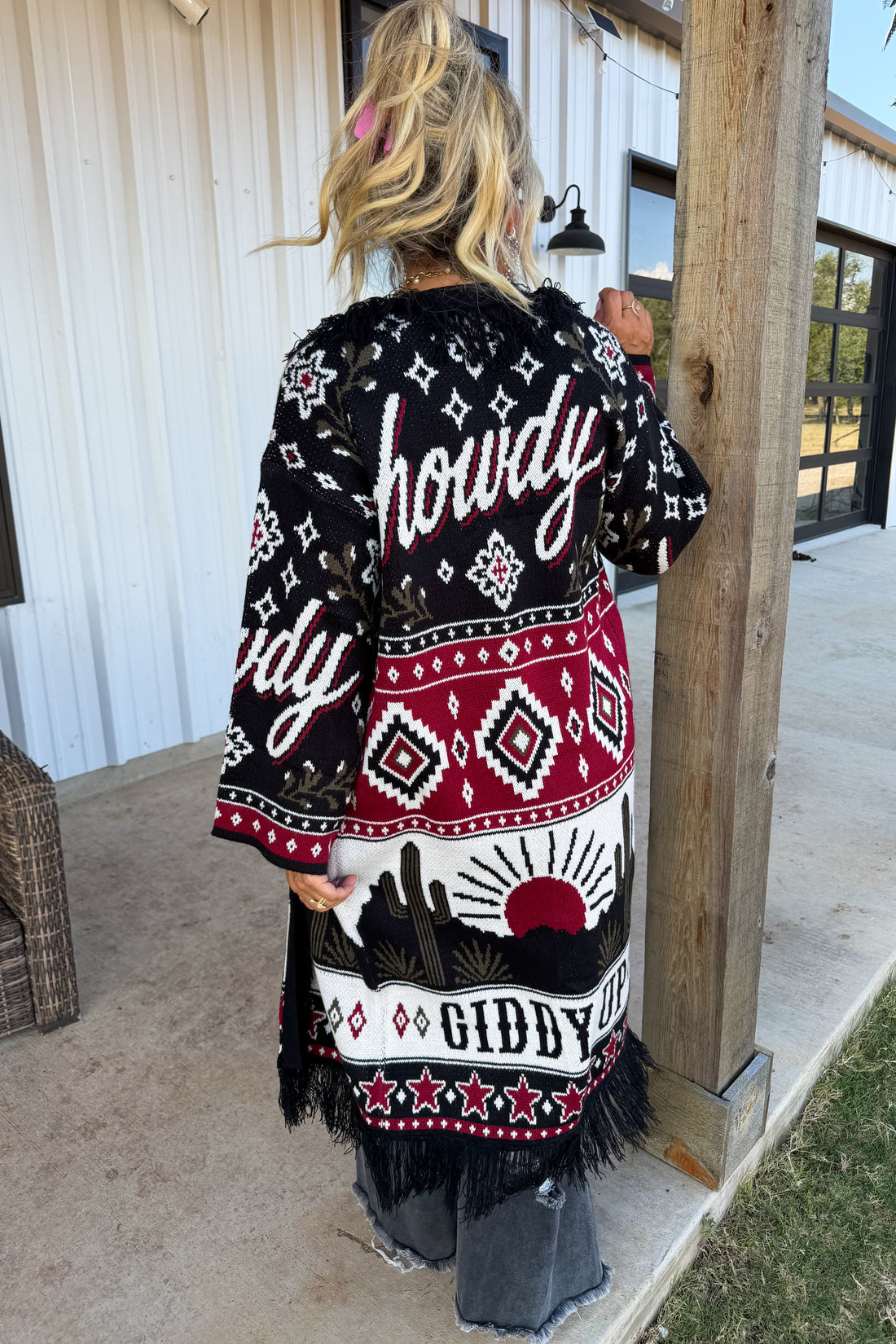 PREORDER- OUT WEST KNIT CARDIGAN