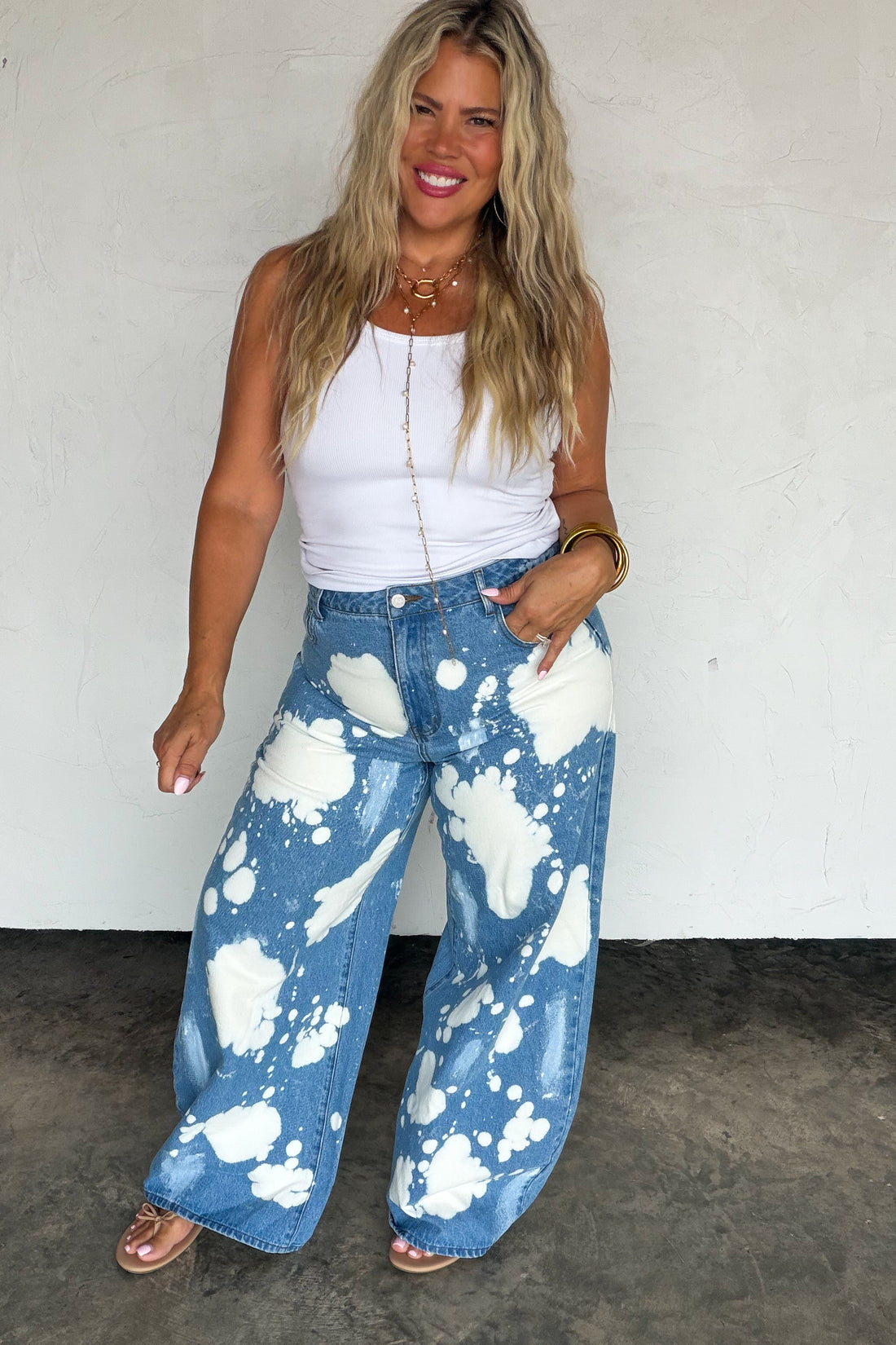 PREORDER- BLEACHED OUT BABE JEANS