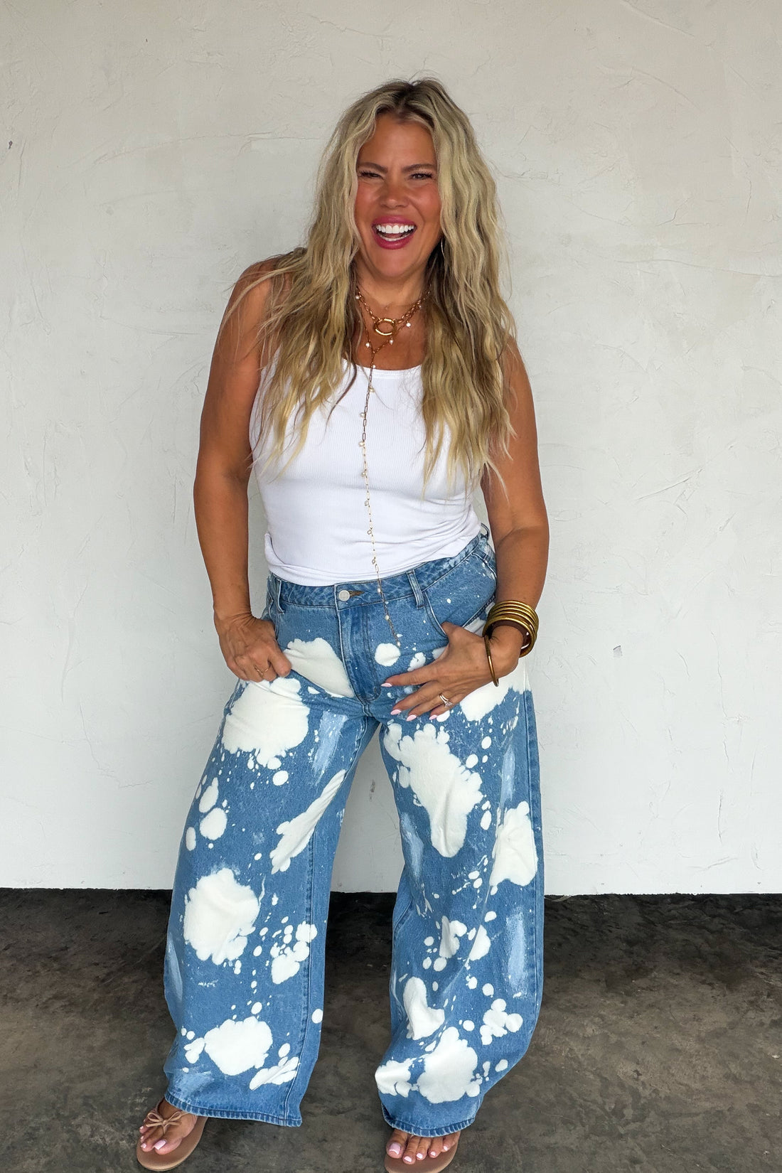 PREORDER- BLEACHED OUT BABE JEANS