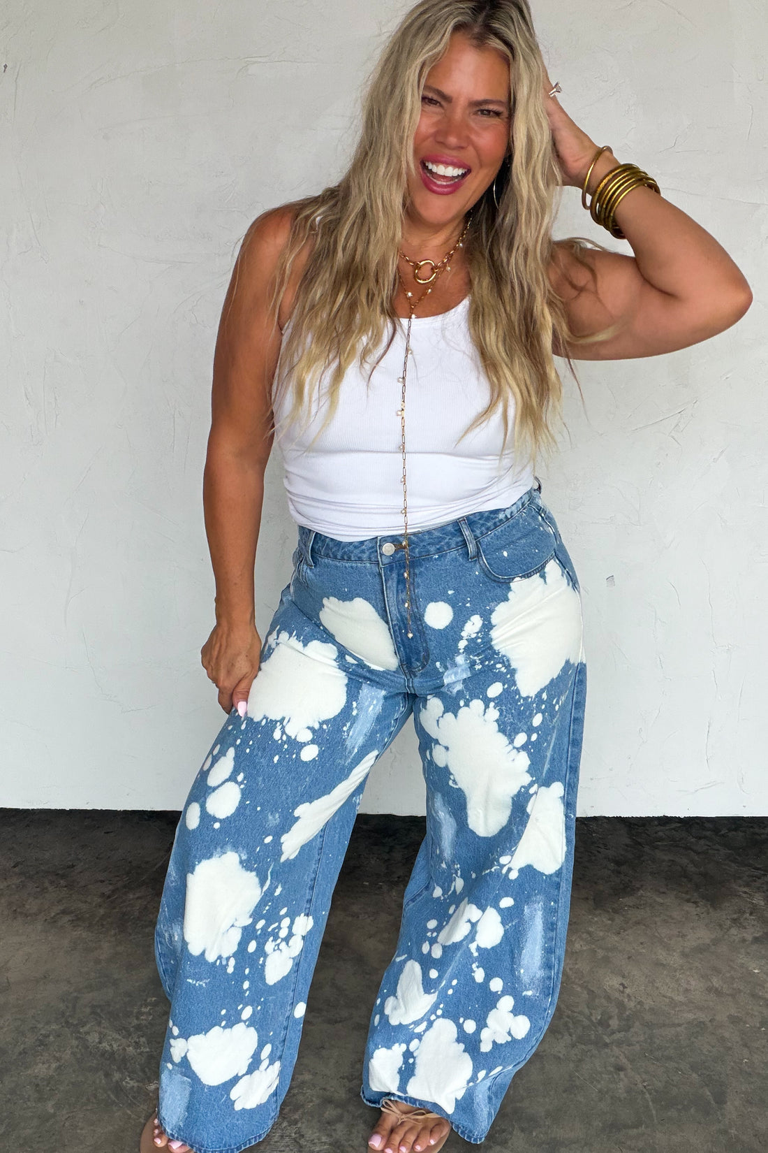 PREORDER- BLEACHED OUT BABE JEANS