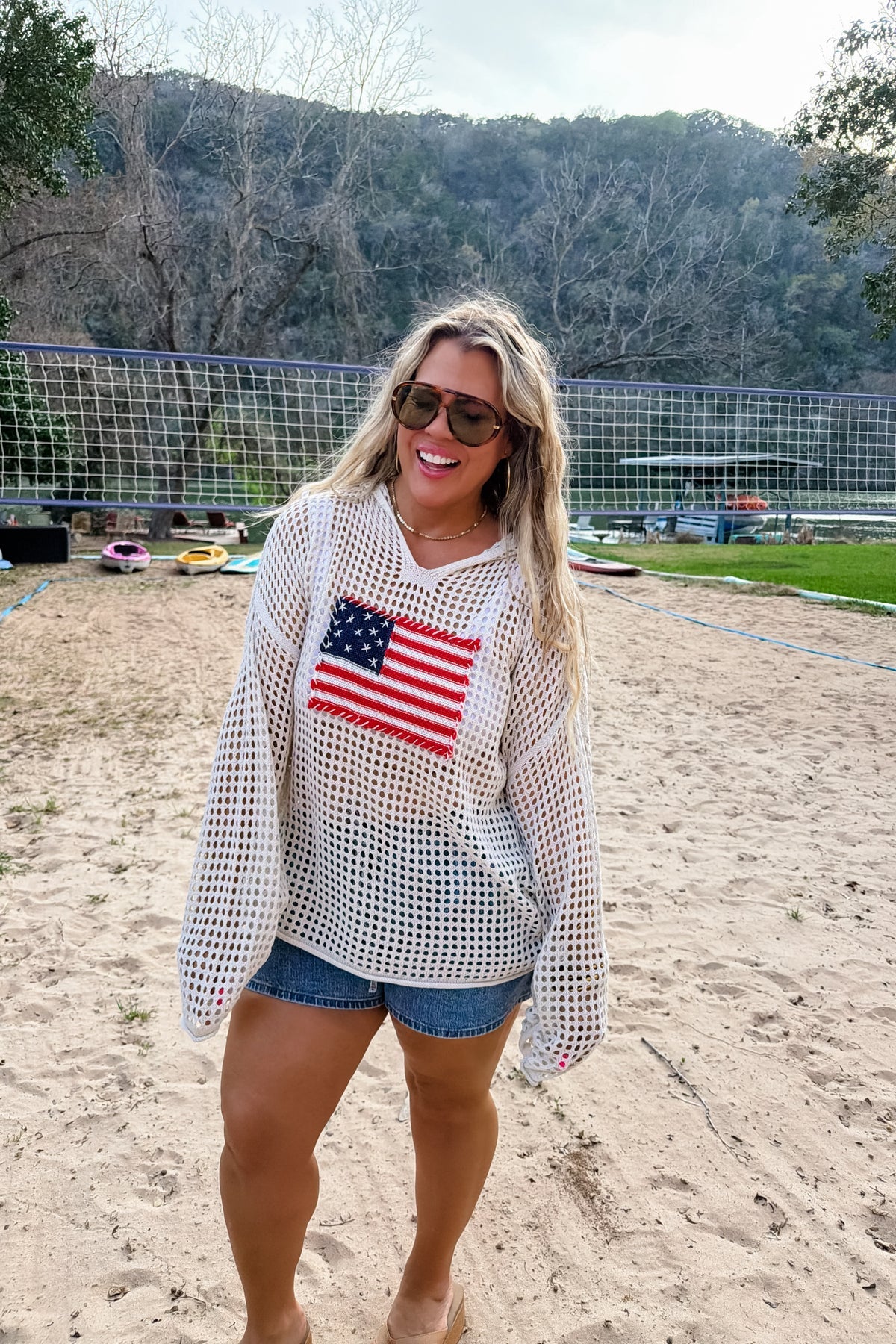 PREORDER- FREEDOM FLAG PATCH PULLOVER