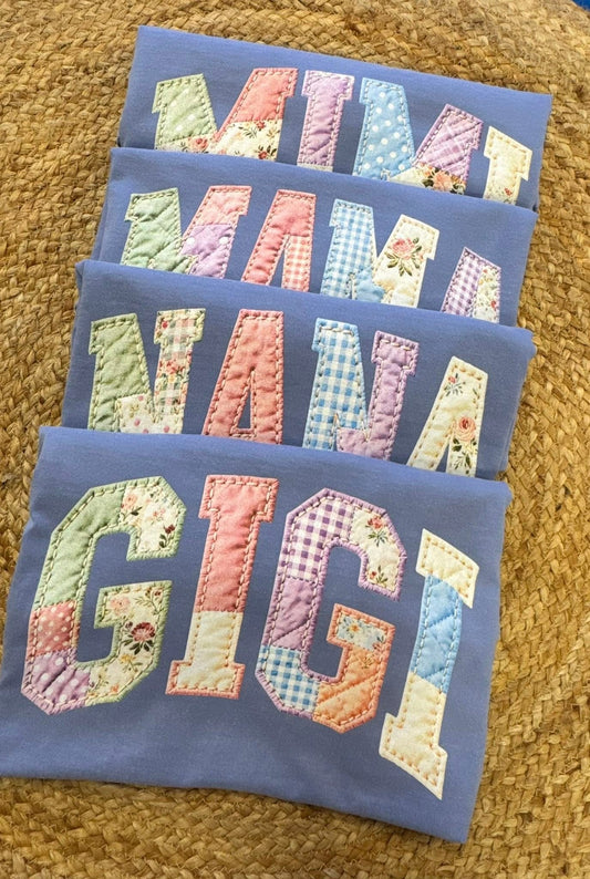 Custom Patchwork Mothers Day Tee