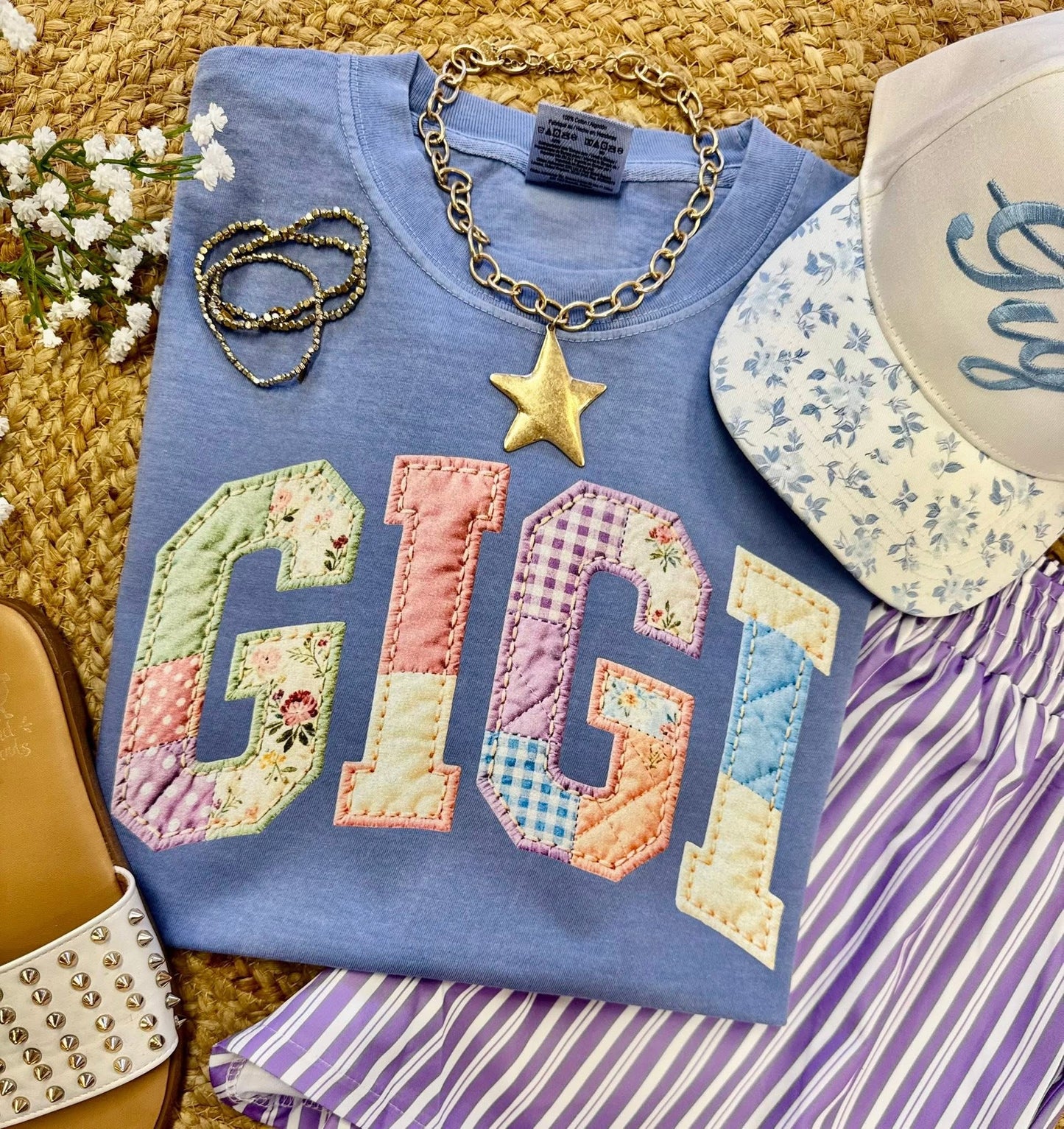 Custom Patchwork Mothers Day Tee