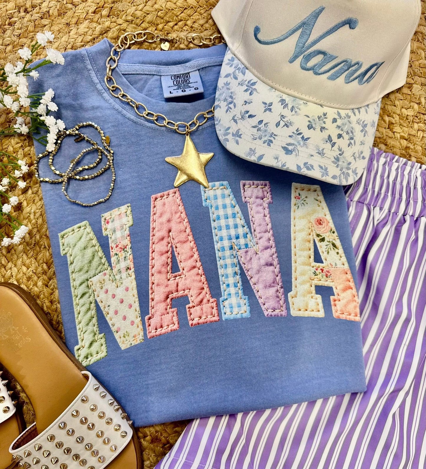 Custom Patchwork Mothers Day Tee