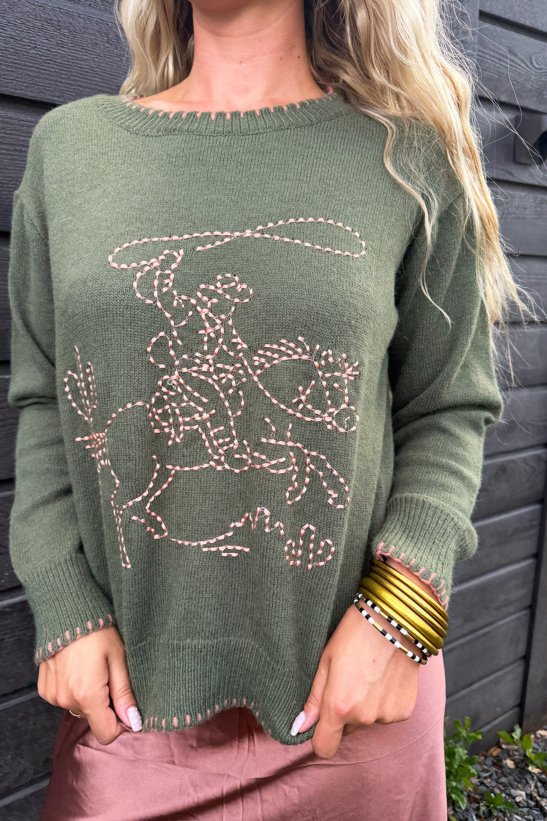 PREORDER- RODEO ROMANCE SWEATER | 2 COLORS